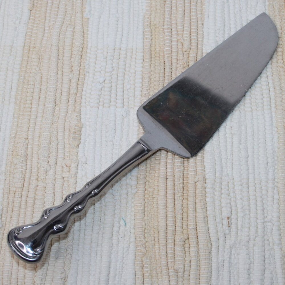 VTG TOWLE STAINLESS PIE SERVER WEIGHTED HANDLE SERRATED BACK EDGE JAPAN TWS111